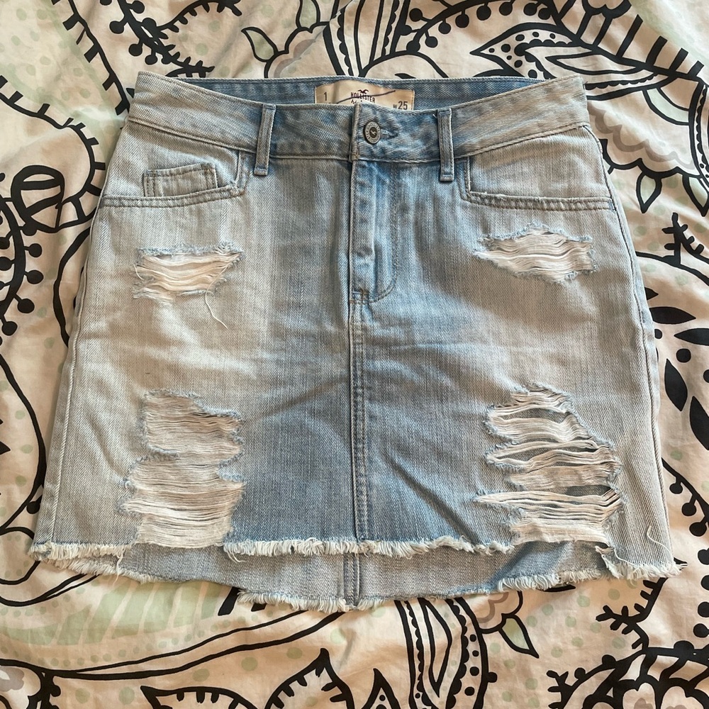 Lightwash Denim Hollister miniskirt